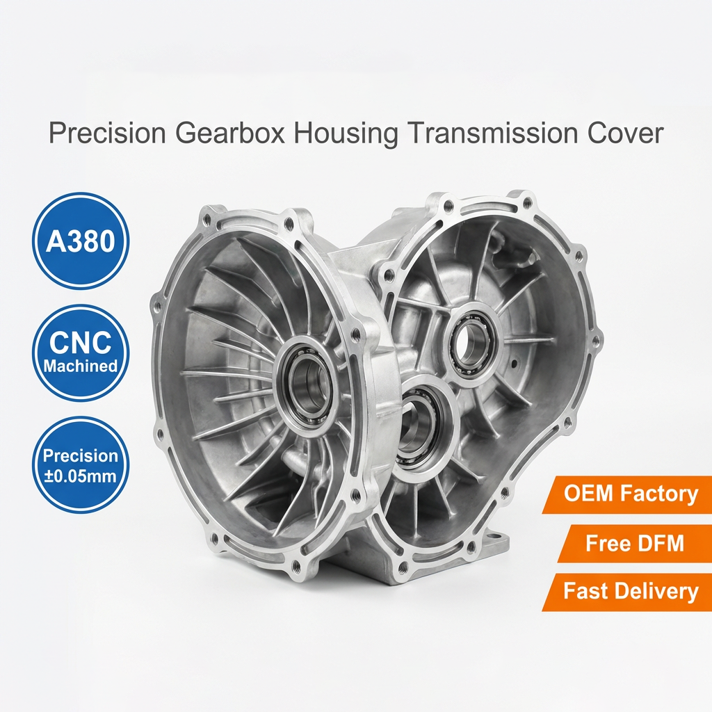 Aluminum die-cast gearbox housing