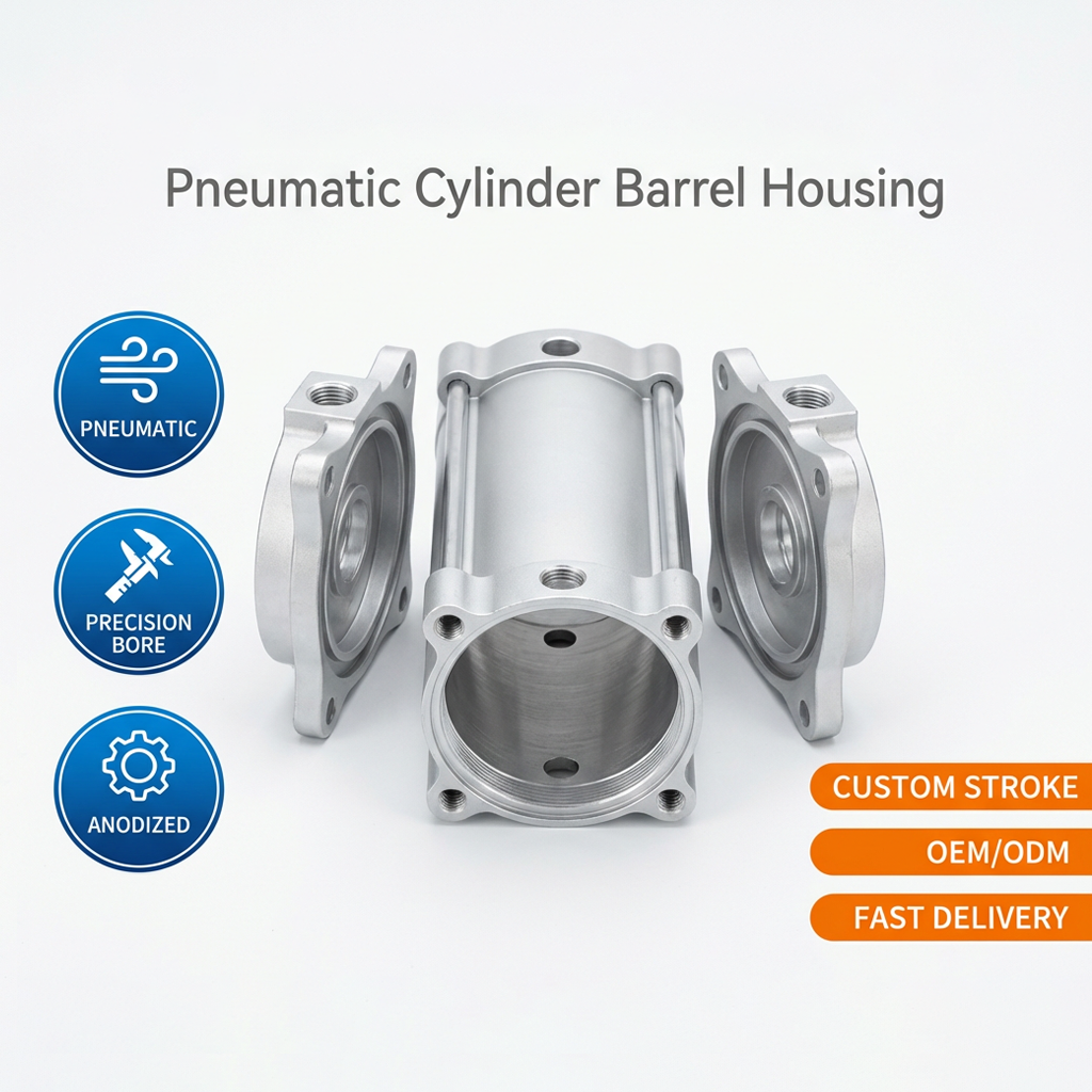 Pneumatic cylinder die-cast housing